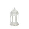 Distressed Floral Lantern