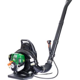 4-STROKE BACKPACK LEAF BLOWER,GAS 37.7cc,1.5HP 580CFM ,super Light Weight 16.5lbs (Color: Green)